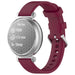 Pebble Round 2 - 14mm Silicone Classic Strap (Wine Red)