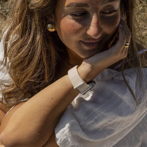 xoxo Wildhearts Apple Watch Nylonarmband (Aprikose)