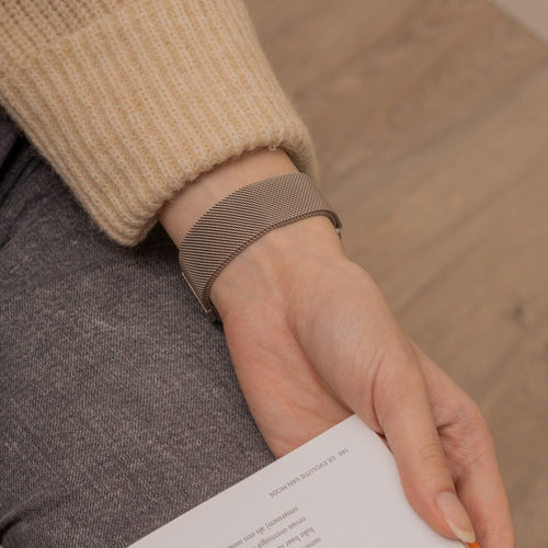 Garmin Vivomove HR Milanese Armband (Champagner Gold)