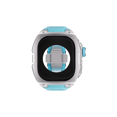 Reqior Apple Watch Ultra Hülle mit integriertem Gummi-Armband (Blau)