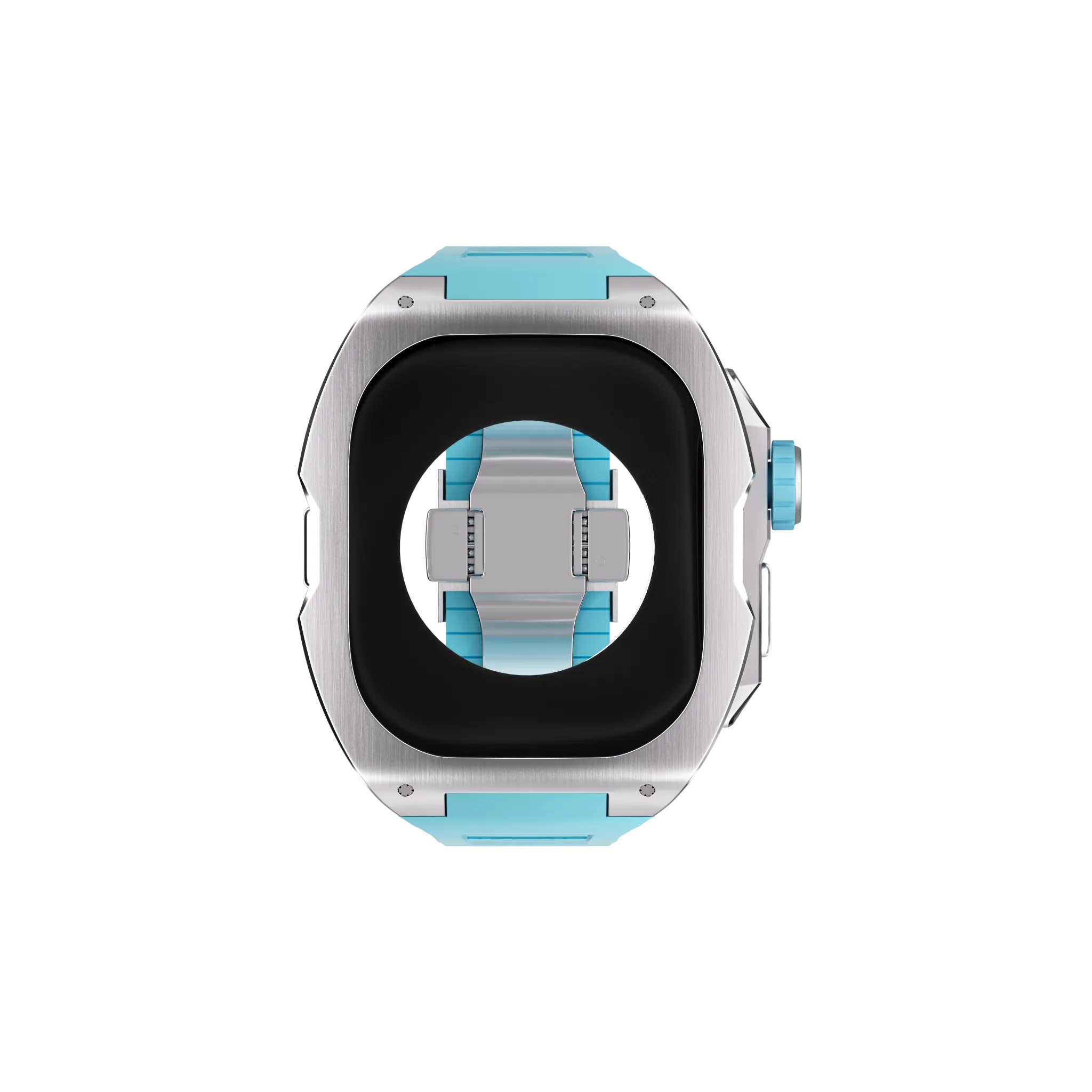 Reqior Apple Watch Ultra Hülle mit integriertem Gummi-Armband (Blau)