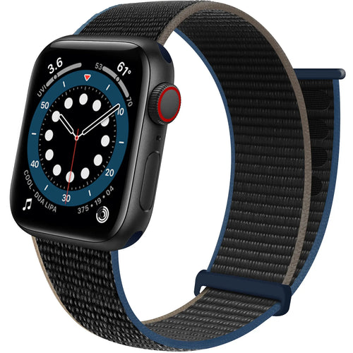 Apple Watch Nylon Loop Armband (Anthrazit)