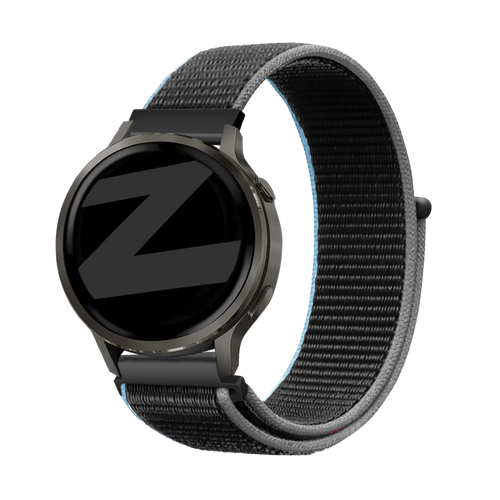 Bandz Garmin Venu 2 Nylon Loop Armband (Anthrazit)