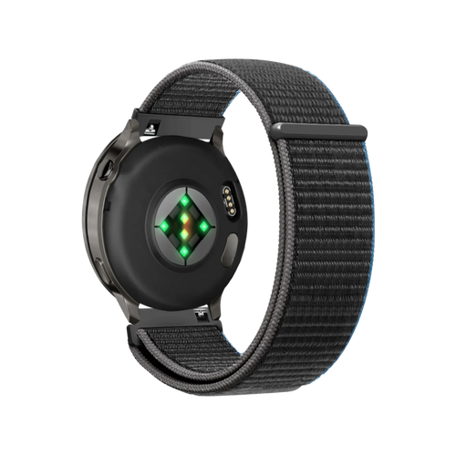 Bandz Garmin Forerunner 570 - 47mm Nylon Loop Armband (Anthrazit)