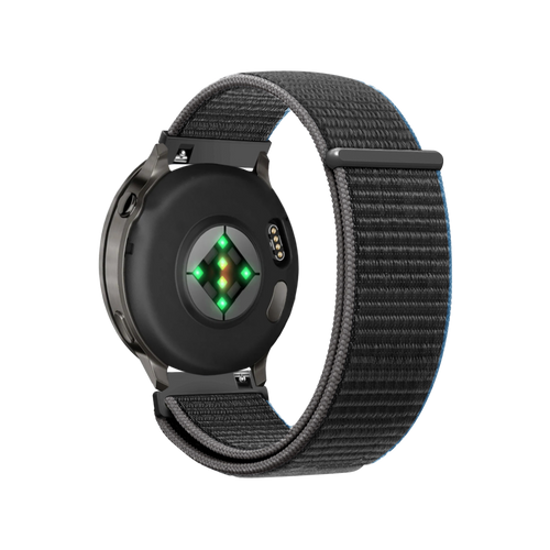 Bandz Garmin Venu 2 Nylon Loop Armband (Anthrazit)