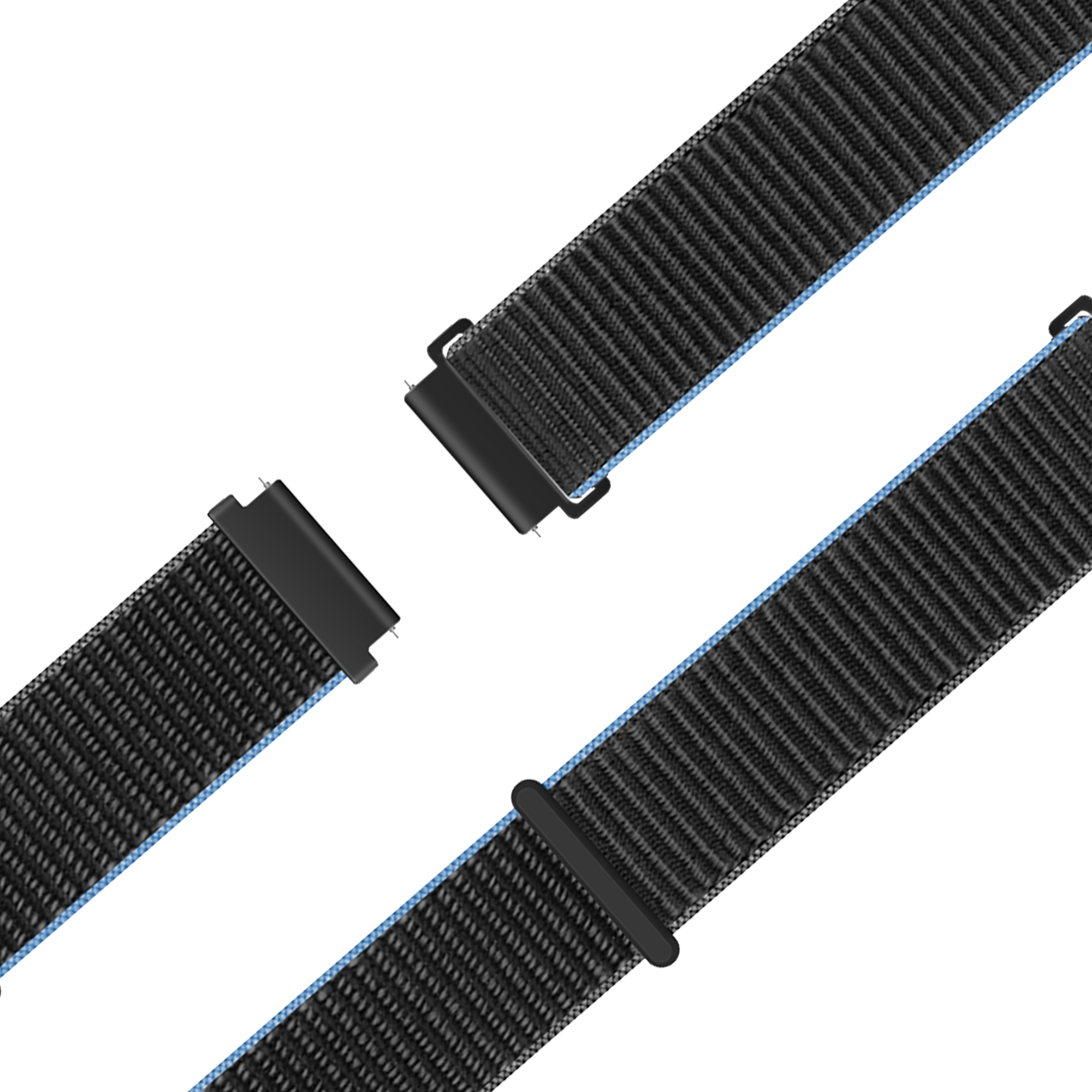 Bandz Garmin Venu 4 - 45mm Nylon Loop Armband (Anthrazit)