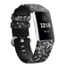 Black Flower Fitbit Charge 3 / 4 Armband