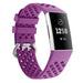 Fitbit Charge 4 Silikonarmband mit Löchern (Dunkelviolett)