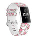White Rose Fitbit Charge 3 / 4 Armband