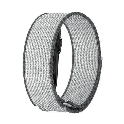 Bandz Garmin Cirqa Nylon Strap for Biceps (Grey/White)