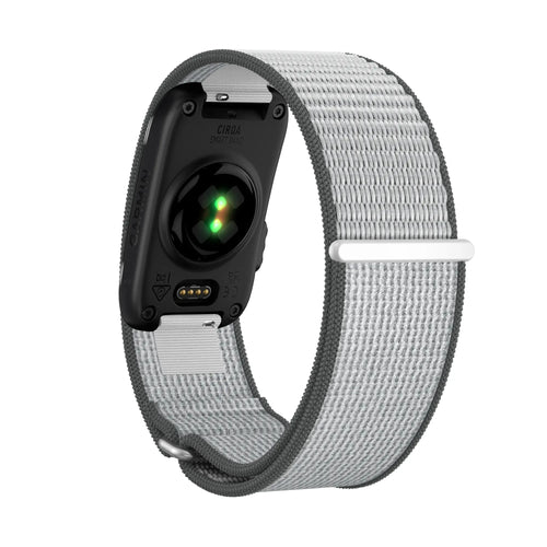 Bandz Garmin Cirqa Nylon Strap 'Classic' (Grey/White)