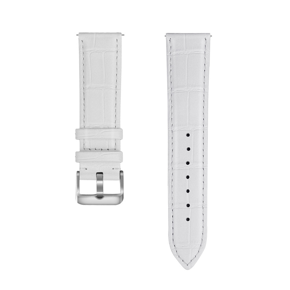 Coros Apex 46mm Leather Crocodile Grain Strap (White)