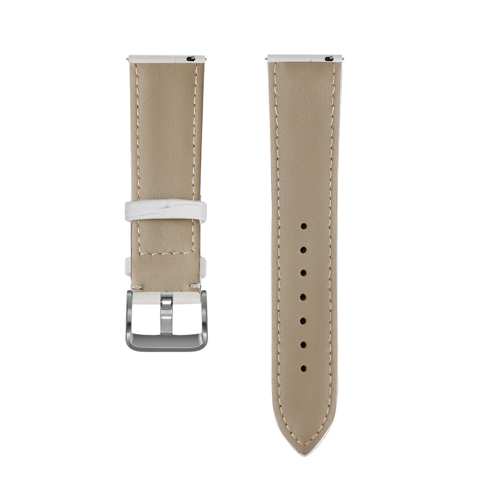 Amazfit Bip 6 Leather Crocodile Grain Strap (White)