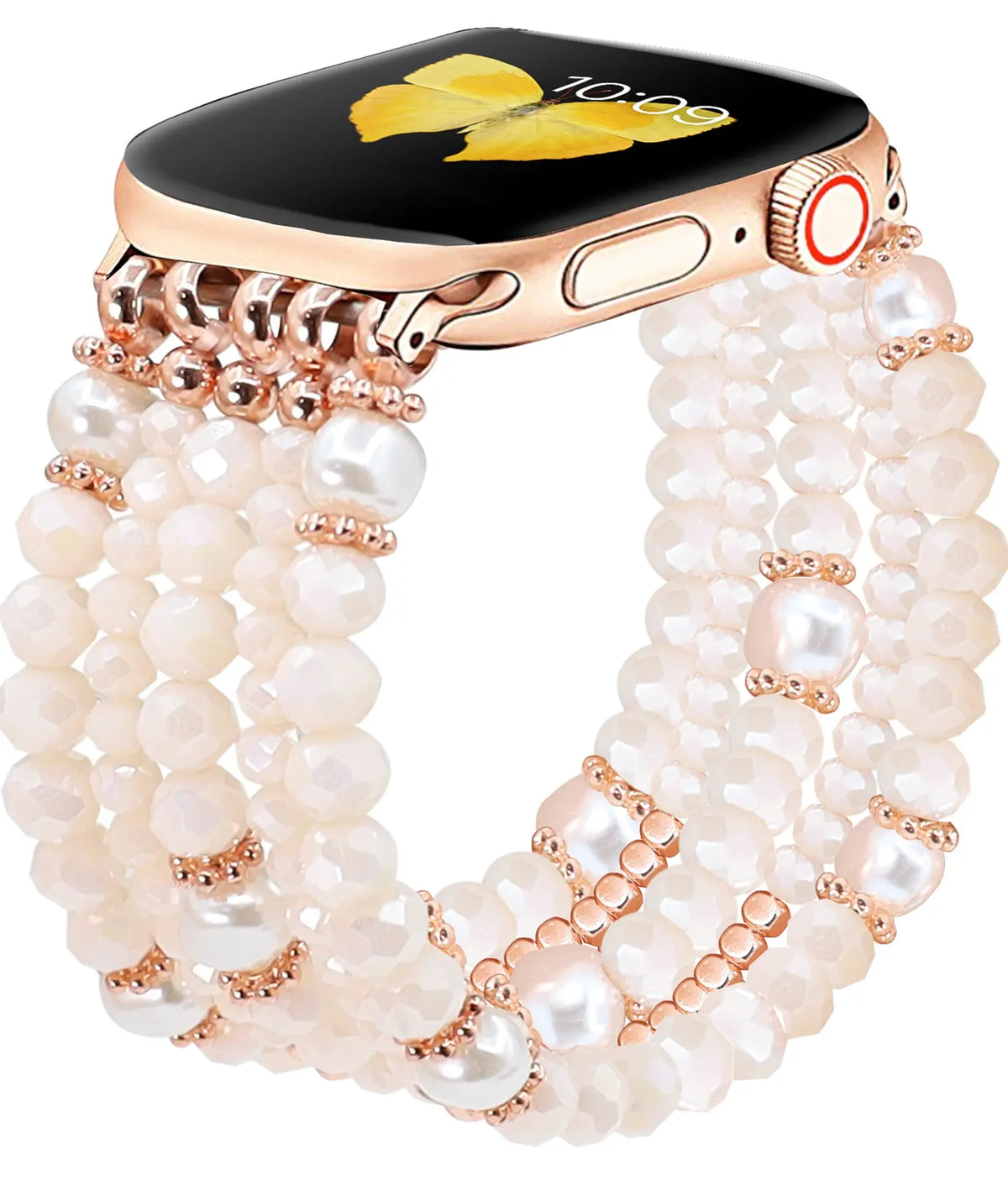 Apple Watch Beaded Crystal Strap (Pink)