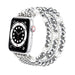 Apple Watch Beaded Crystal Strap (Silver)