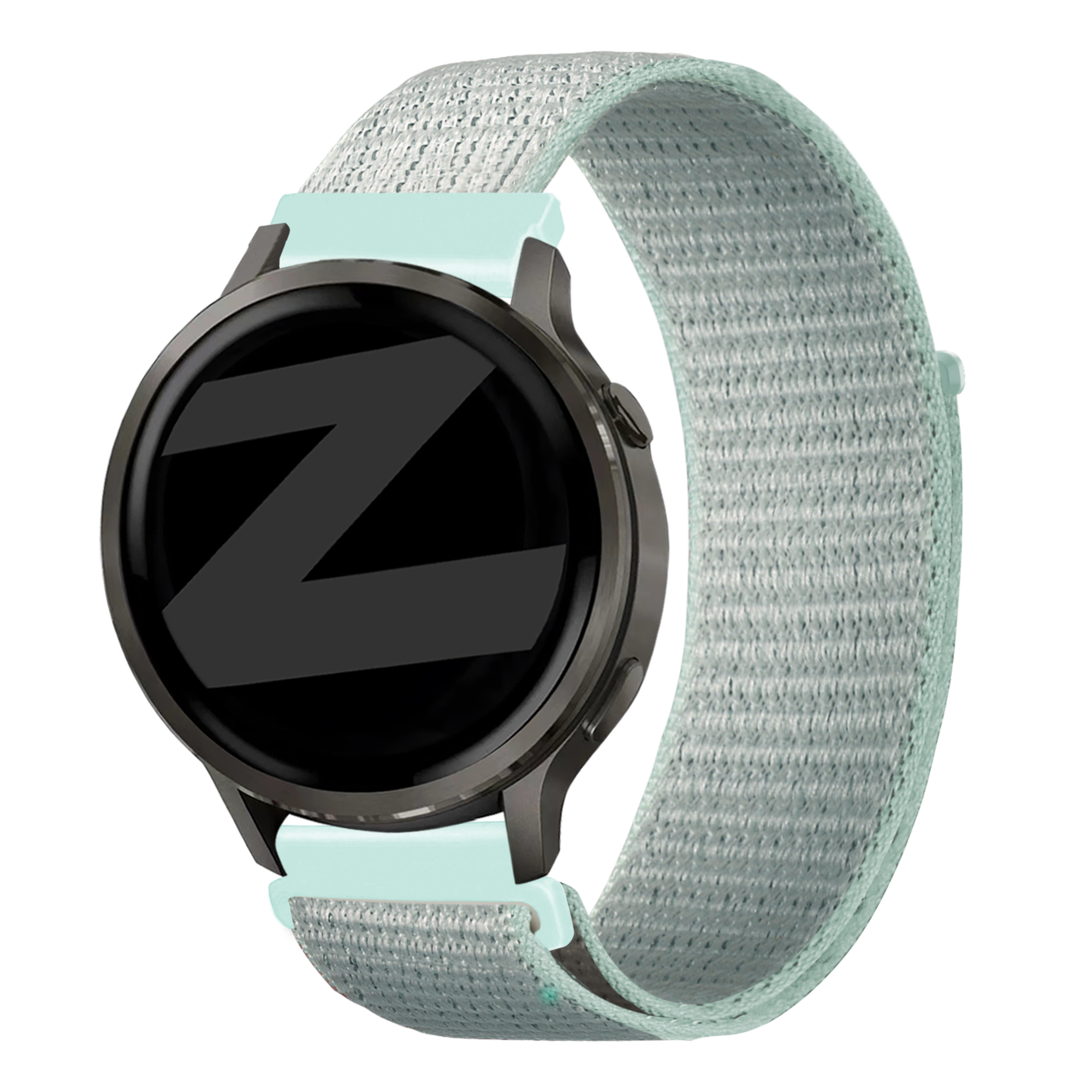 Bandz Garmin Vivoactive 4s Nylon Loop Armband (Hell Cyan)