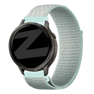 Bandz Garmin Forerunner 265s Nylon Loop Armband (Hell Cyan)