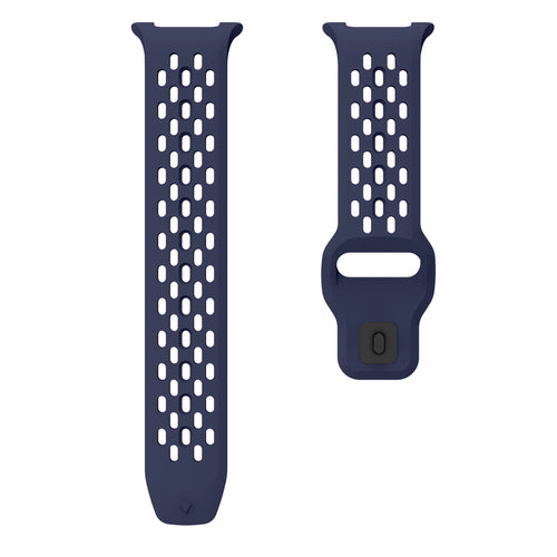 Samsung Galaxy Watch 8 - 44mm Silikonarmband mit Löchern (Dunkel Blau)