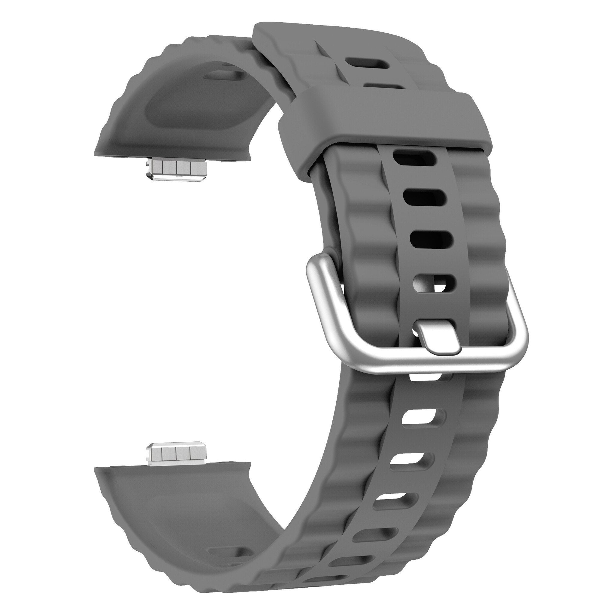 Huawei Watch Fit 4 Klassisches Silikonarmband (Dunkel Grau)