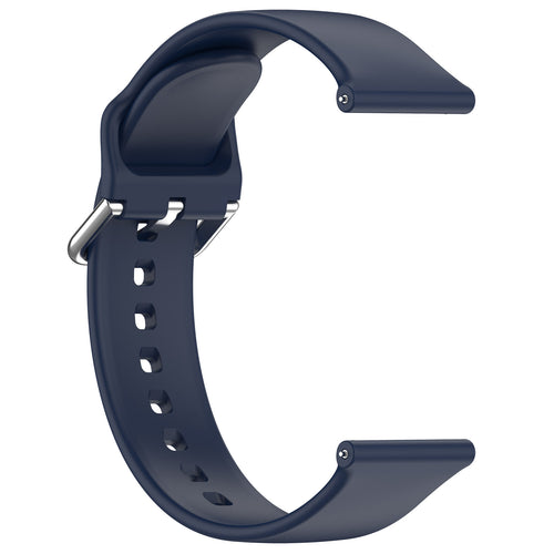 Universal 24mm Silikon-Schnalle Armband (Dunkel Blau)