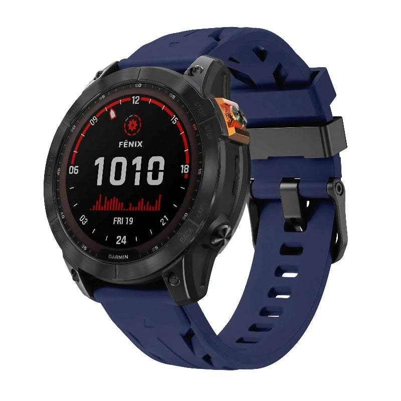 Garmin Quatix 8 Pro - 47mm Race Silikonarmband (Dunkelblau)