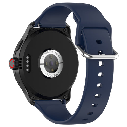 Universal 24mm Silikon-Schnalle Armband (Dunkel Blau)