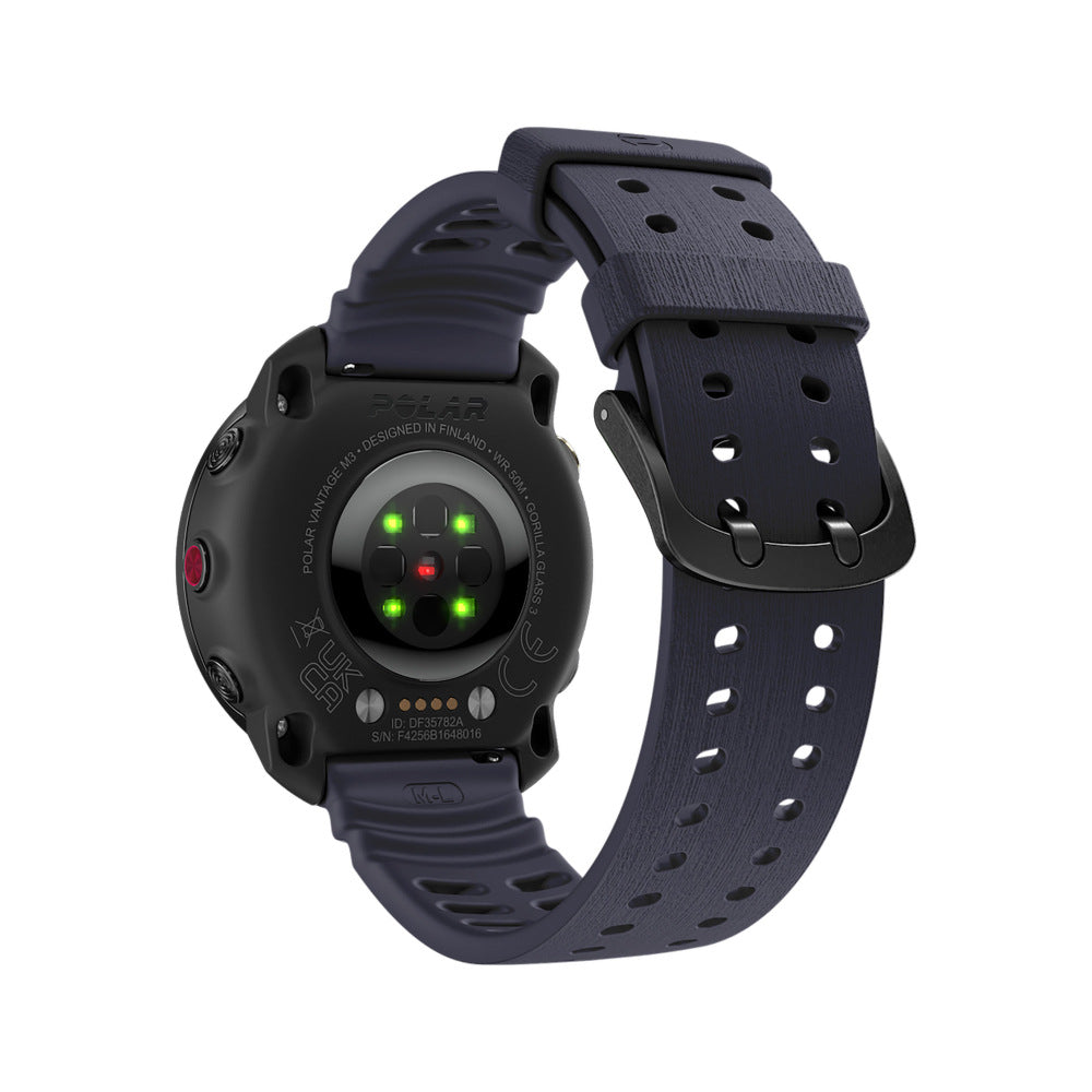 Polar Grit X Pro Silicone Grain Strap (Dark Blue)