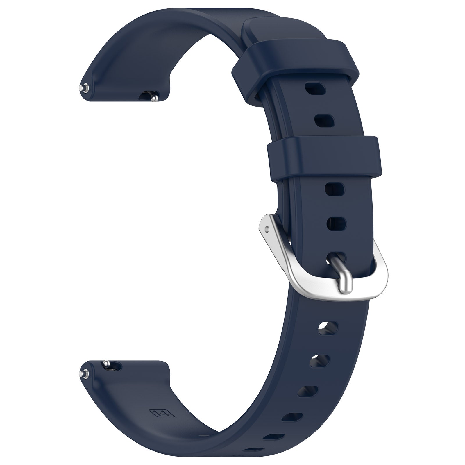Pebble Round 2 - 14mm Silicone Classic Strap (Dark Blue)