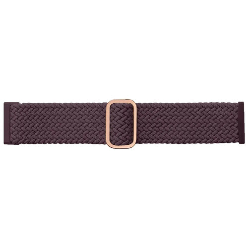 Fitbit Versa 4 Adjustable Woven Strap (Dark Cherry)