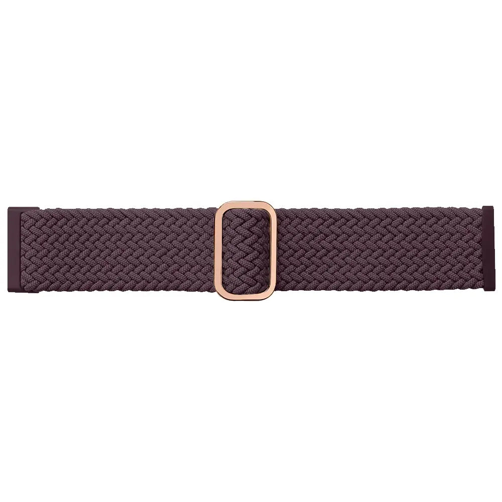 Fitbit Versa 4 Adjustable Woven Strap (Dark Cherry)