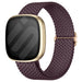Fitbit Versa 4 Adjustable Woven Strap (Dark Cherry)