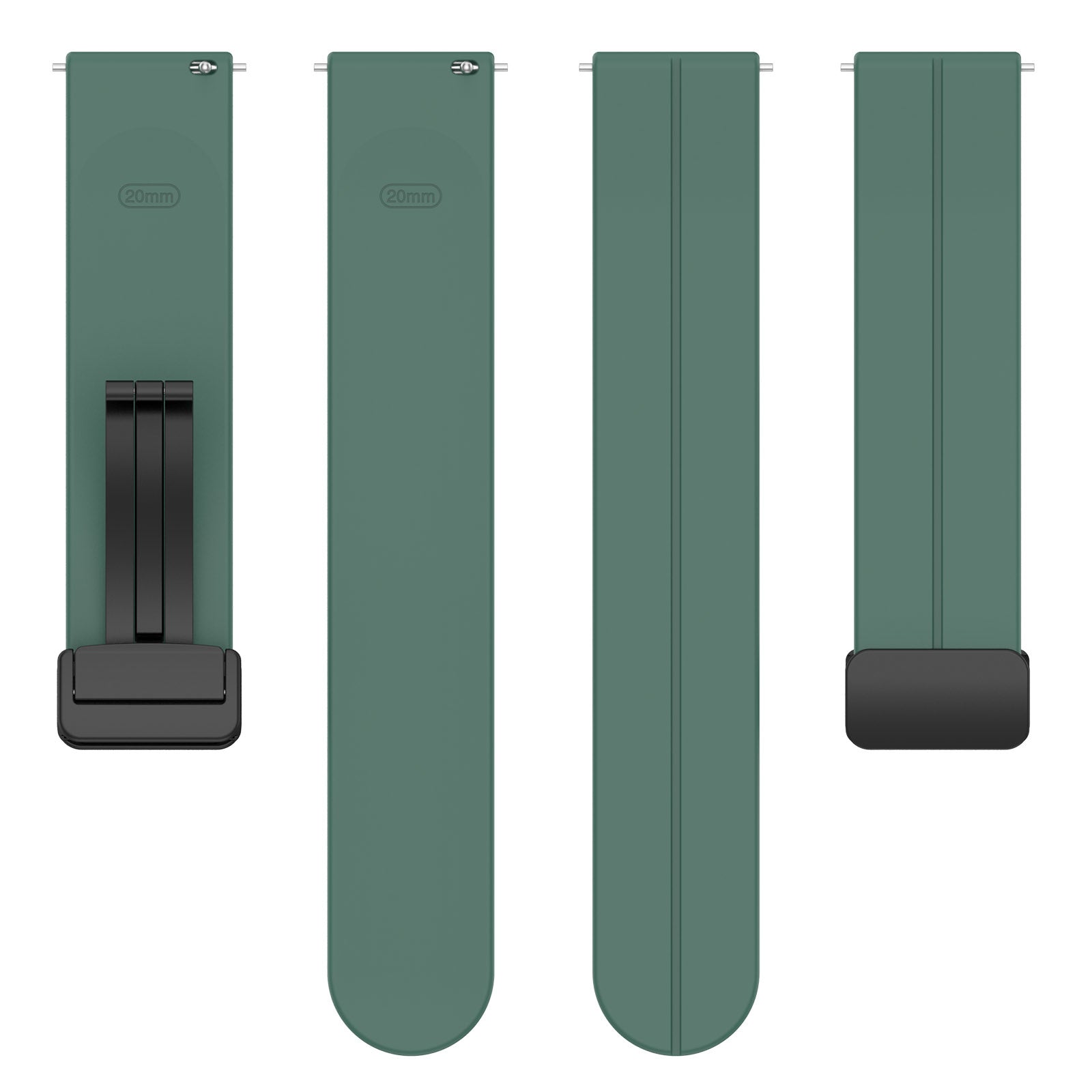 Coros Apex 42mm D-Schnalle Silikonarmband (Dunkel Grün)