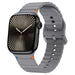 Apple Watch Wave Silikonarmband (Dunkelgrau)