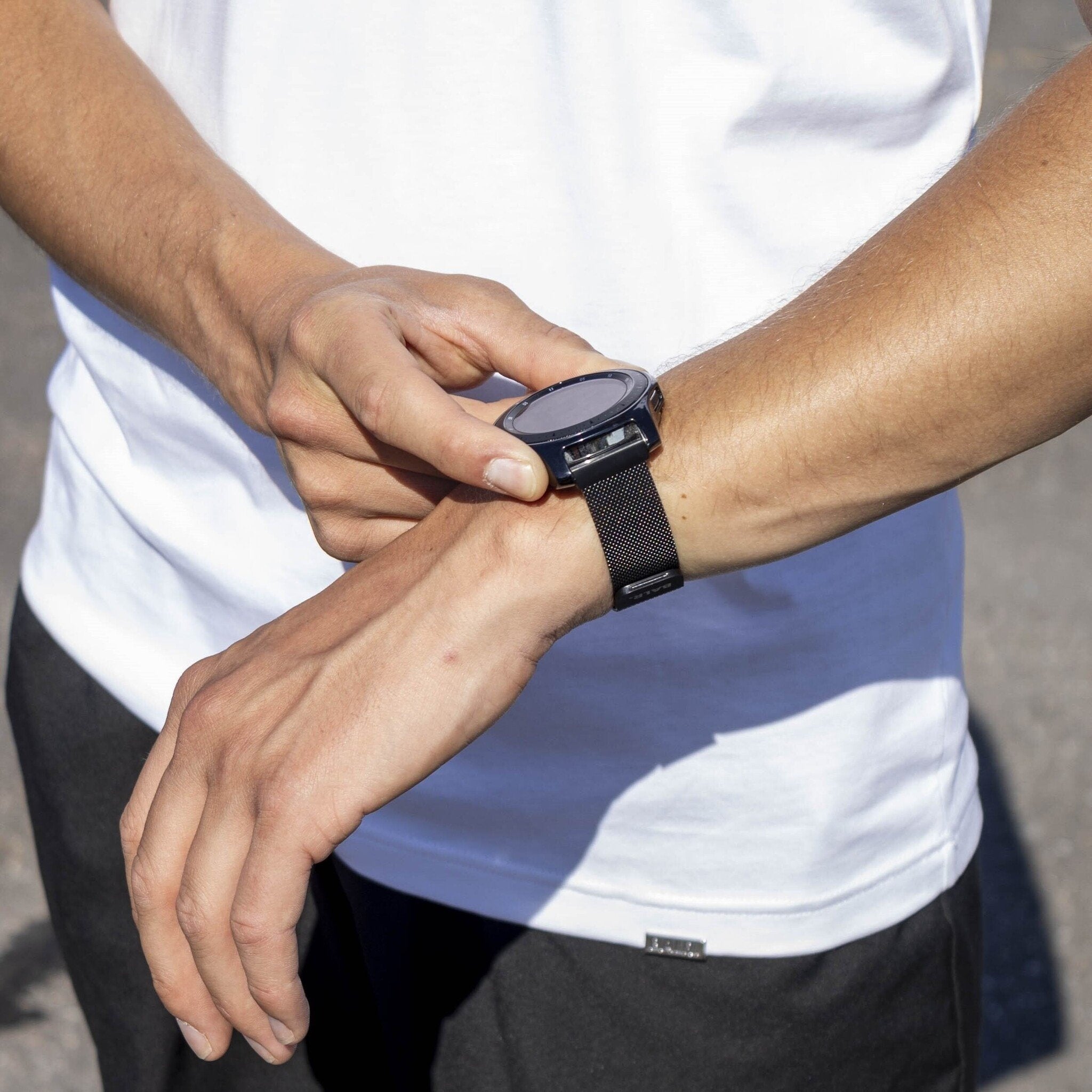 BALR OnePlus Watch Milanese Armband (Schwarz)