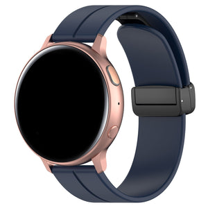 Coros Pace 2 D-Buckle Silicone Strap (Dark Blue)