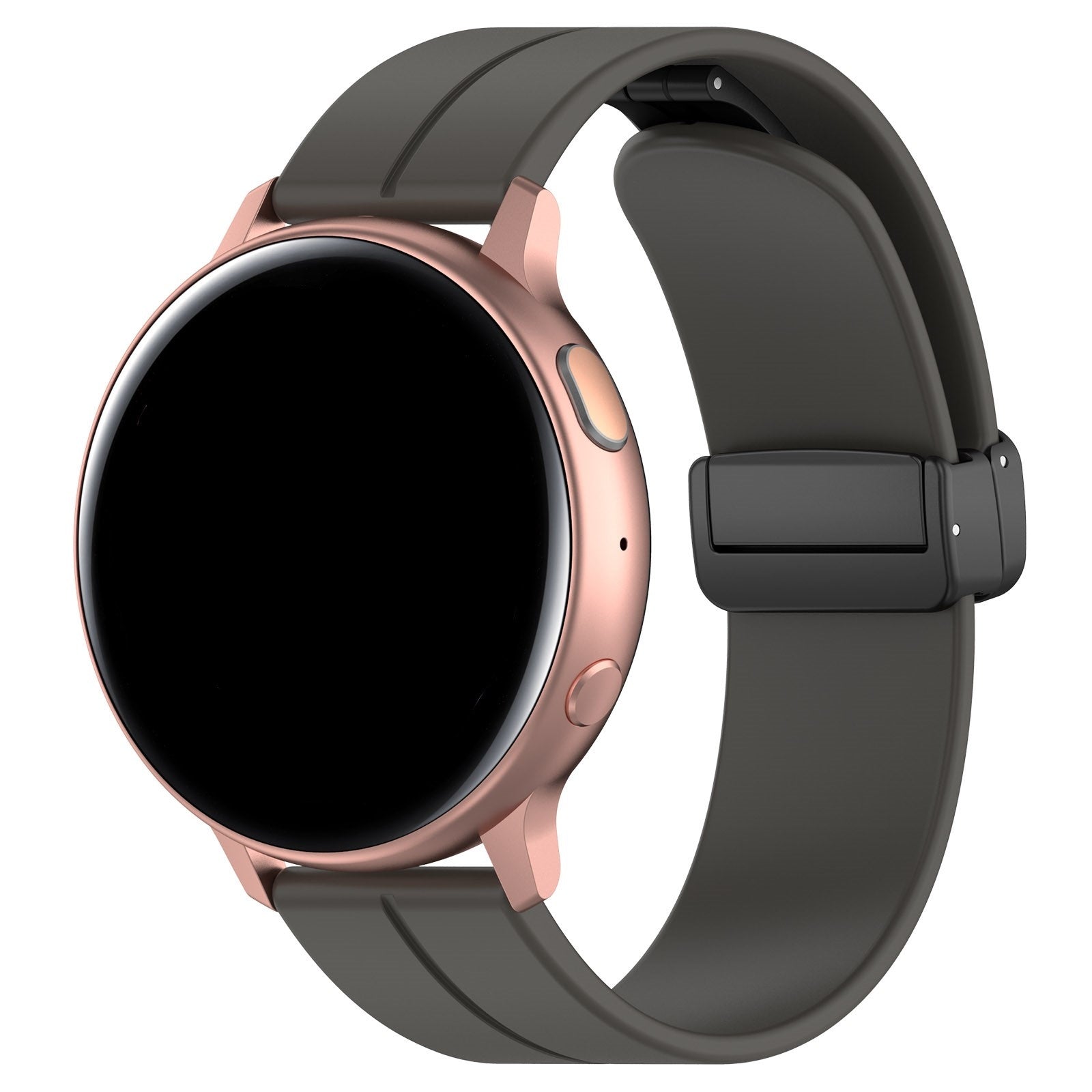 Coros Apex 42mm D-Schnalle Silikonarmband (Dunkel Grau)