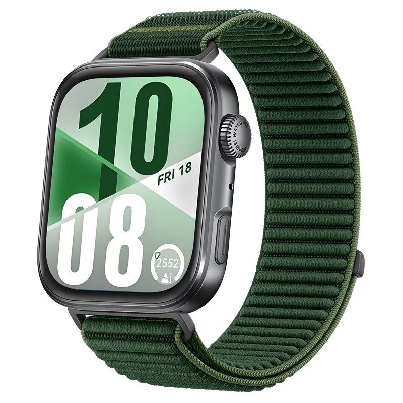 Huawei Watch Fit 3 Nylon Wave Strap (Dark Green)
