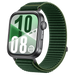 Huawei Watch Fit 4 Nylon Wave Armband (Dunkel Grün)