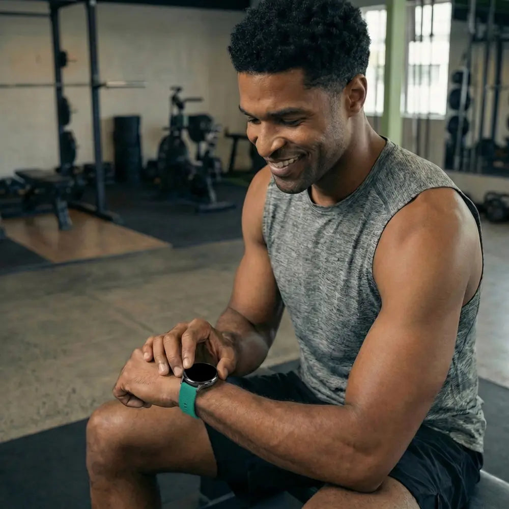 Bandz Garmin Vivoactive 4s Silikonarmband 'Deluxe' (Viridiangrün)