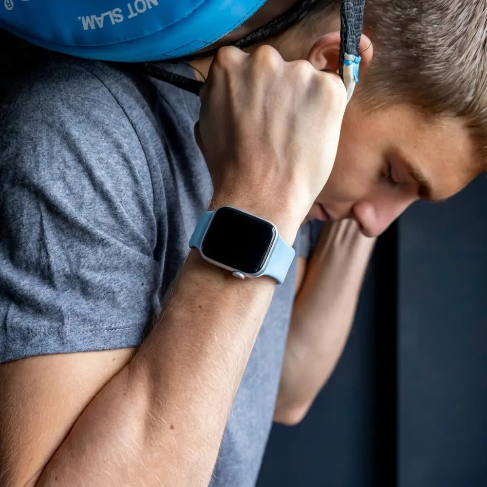 Apple Watch sport bandje (aqua blauw)