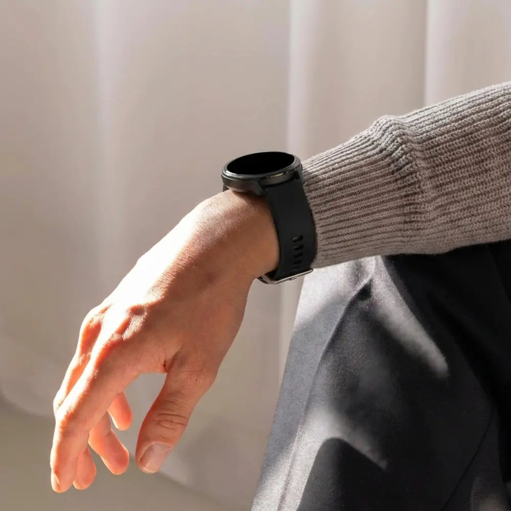 Bandz Garmin Vivomove 3s Silikonarmband 'Classic' (Schwarz)