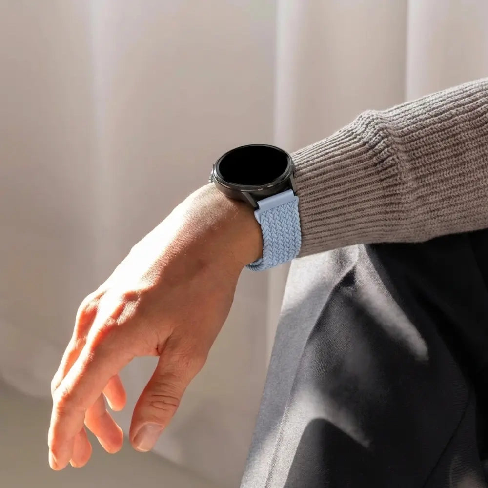 Bandz Garmin Approach S12 Geflochtenes Armband 'Parachute' (Hellblau)
