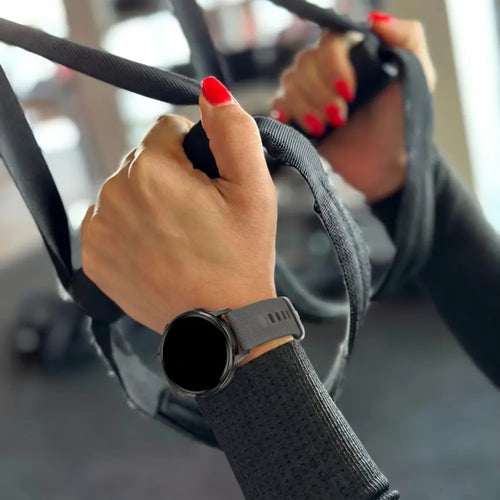 Bandz Garmin Vivoactive 4s Silikonarmband 'Deluxe' (Dunkelgrau)