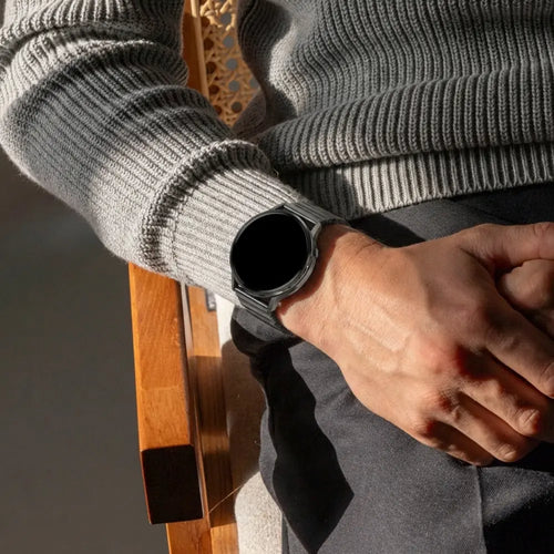 Bandz Garmin Vivomove Trend Steel Strap 'One Bead' (Black)