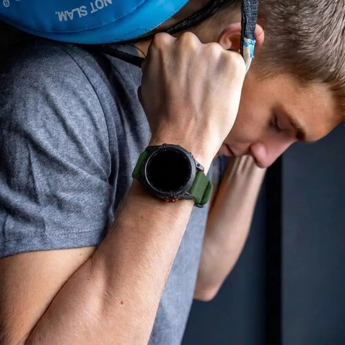 Garmin Fenix 7 D-Buckle Silicone Strap (Army Green)