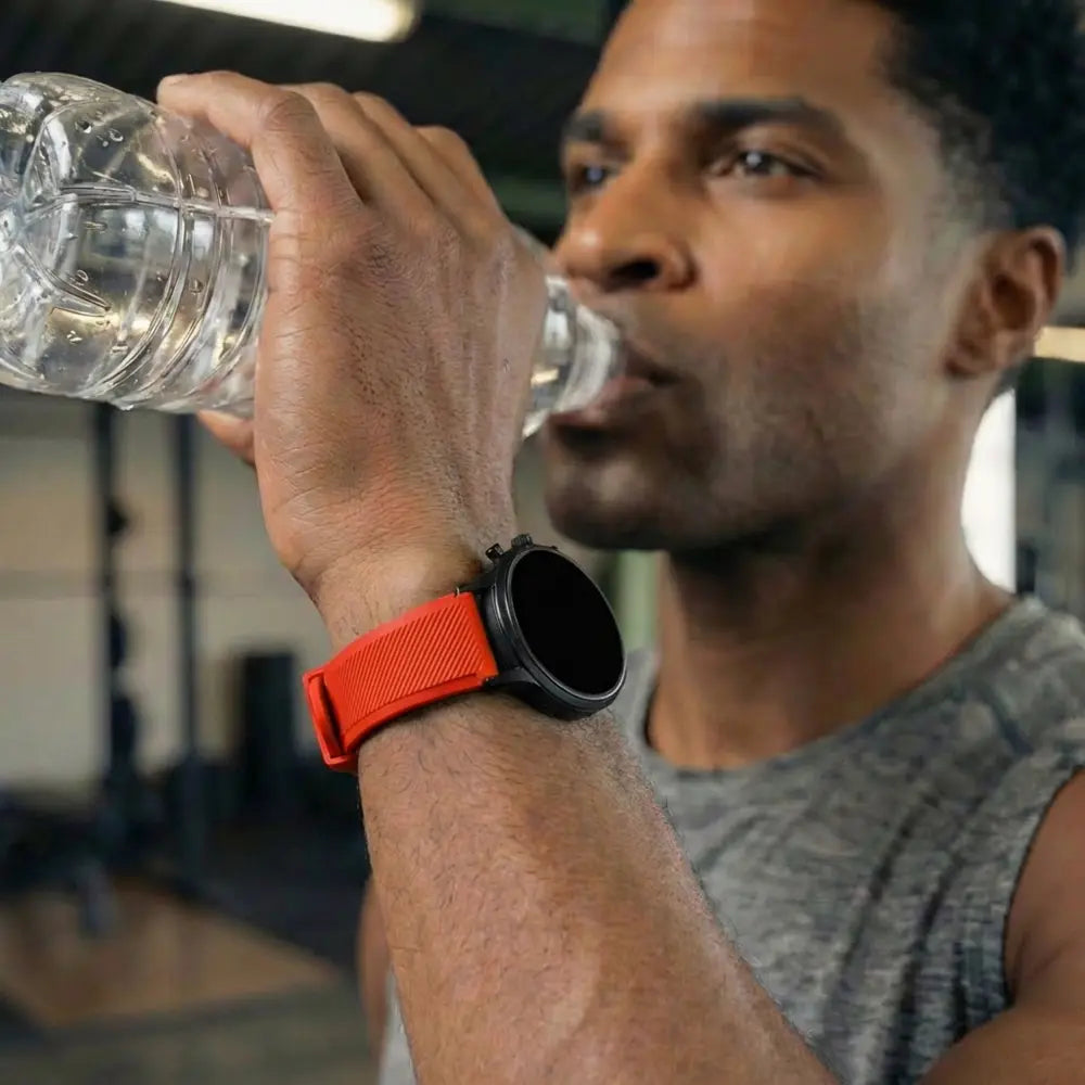 Fossil Gen 5 Silicone Strap (Red)