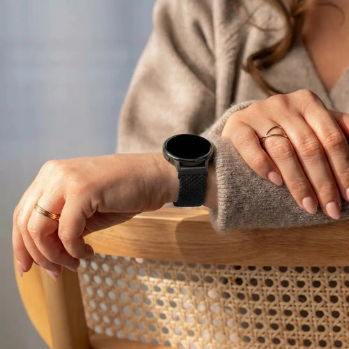 Bandz Garmin Approach S42 Braided Strap 'Parachute' (Black)