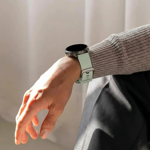 Bandz Garmin Forerunner 265s Silikonarmband 'Classic' (Hellgrün)