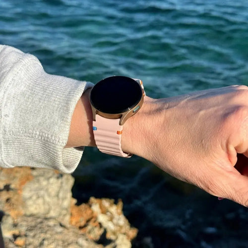 Bandz Samsung Galaxy Watch 7 - 44mm Wave-Armband 'Easy Fit' (Hell Rosa)