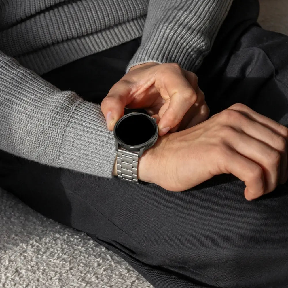 Bandz Garmin Vivomove 3s Stahlarmband 'Classic' (Silber)